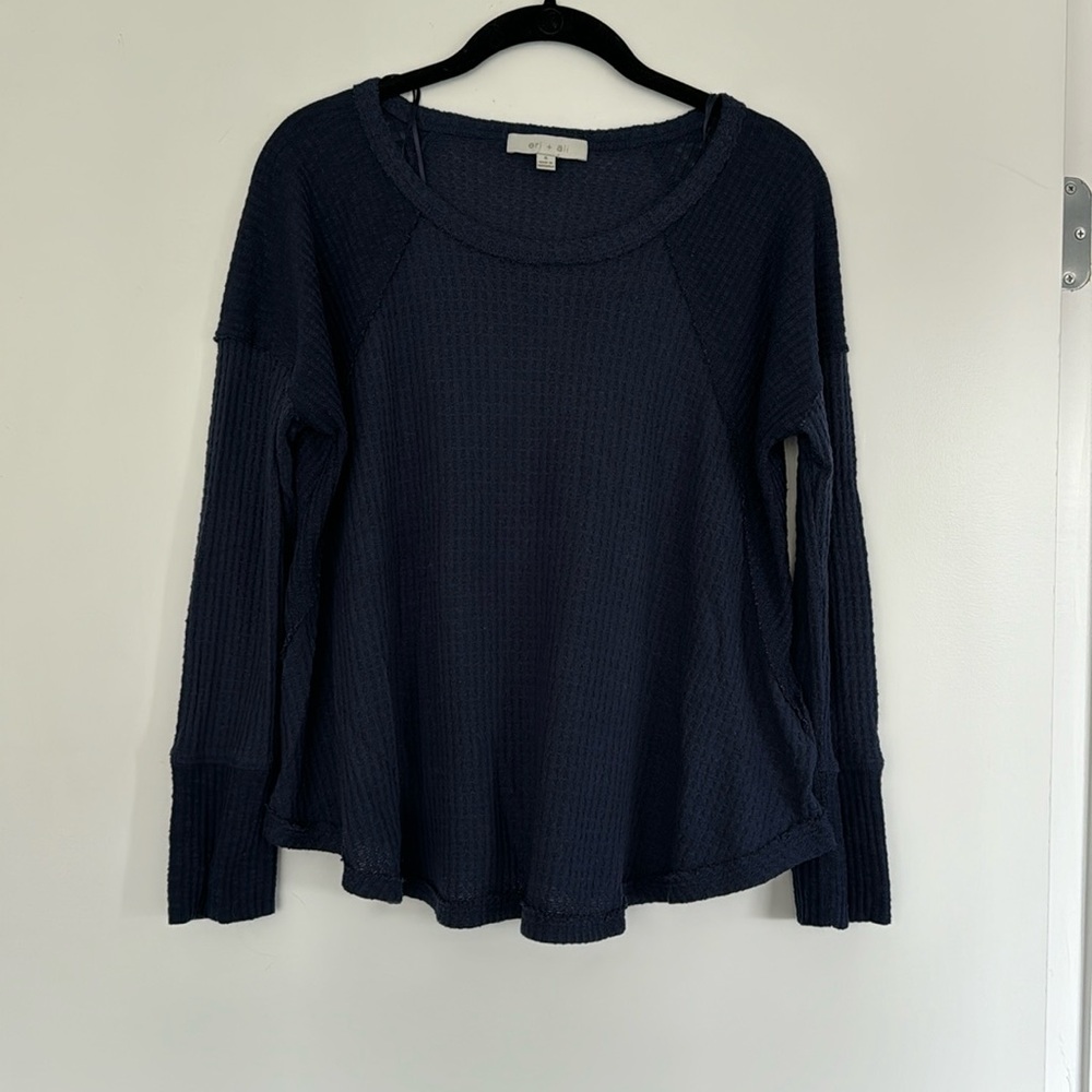 eri + ali Anthropology waffle long sleeve size S